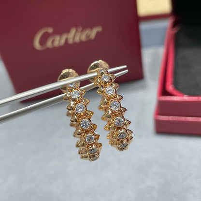 [Luxora]CLASH FULL DIAMOND MEDIUM EARRINGS
