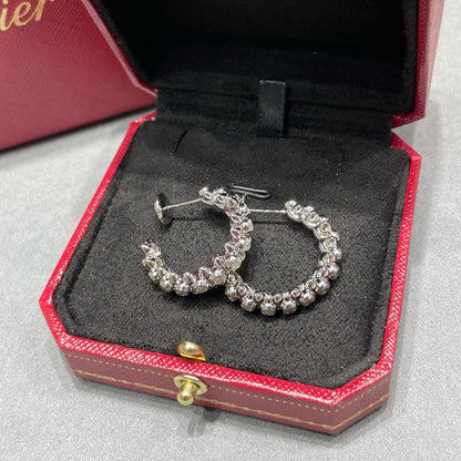 [Luxora]CLASH FULL DIAMOND MEDIUM EARRINGS