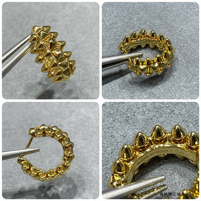 [Luxora]CLASH MINI HOOP EARRINGS