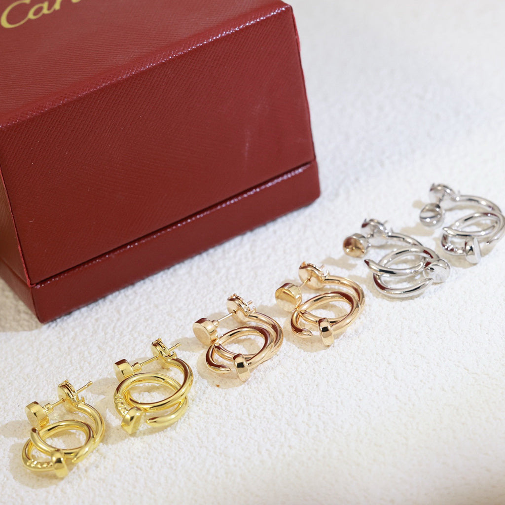 [Luxora]JUSTE NO DIAMOND DOUBLE EARRINGS