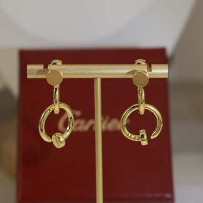 [Luxora]JUSTE NO DIAMOND DOUBLE EARRINGS