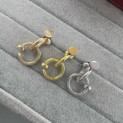 [Luxora]JUSTE NO DIAMOND DOUBLE EARRINGS