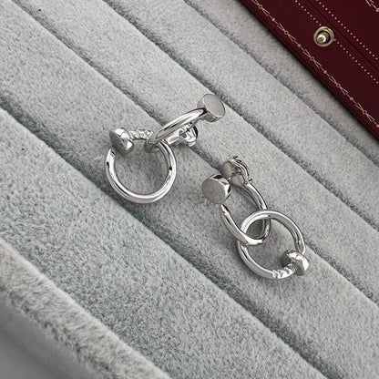 [Luxora]JUSTE NO DIAMOND DOUBLE EARRINGS