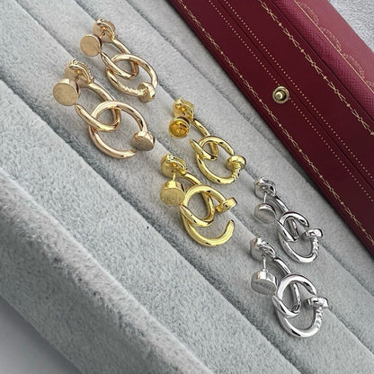 [Luxora]JUSTE NO DIAMOND DOUBLE EARRINGS