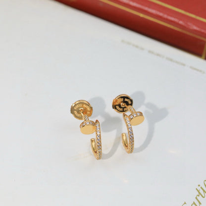 [Luxora]JUSTE FULL DIAMOND DOUBLE EARRINGS
