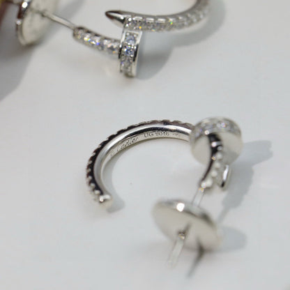 [Luxora]JUSTE FULL DIAMOND DOUBLE EARRINGS