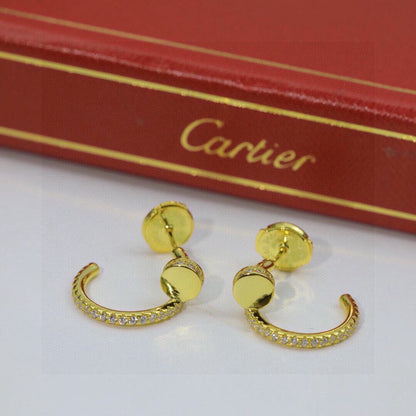 [Luxora]JUSTE FULL DIAMOND DOUBLE EARRINGS