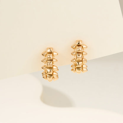 [Luxora]CLASH MINI HOOP EARRINGS
