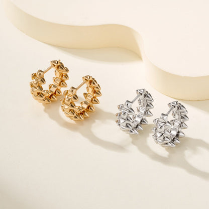 [Luxora]CLASH MINI HOOP EARRINGS