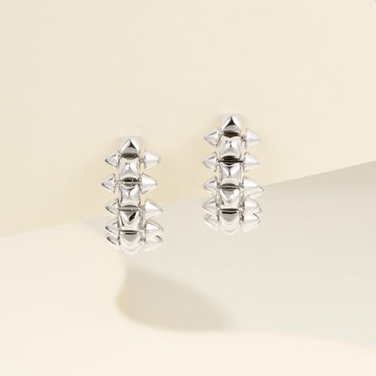 [Luxora]CLASH MINI HOOP EARRINGS