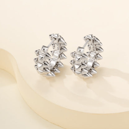 [Luxora]CLASH MINI HOOP EARRINGS