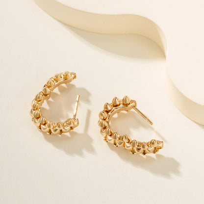 [Luxora]CLASH MINI HOOP EARRINGS
