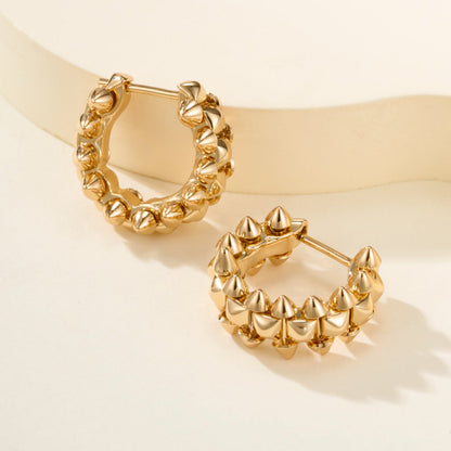 [Luxora]CLASH MINI HOOP EARRINGS