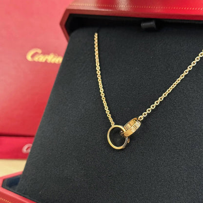 [Luxora]LOVE DOUBLE RING NECKLACE