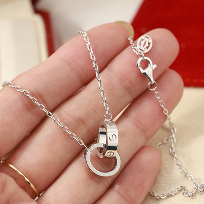 [Luxora]LOVE DOUBLE RING NECKLACE