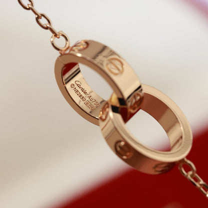 [Luxora]LOVE DOUBLE RING NECKLACE