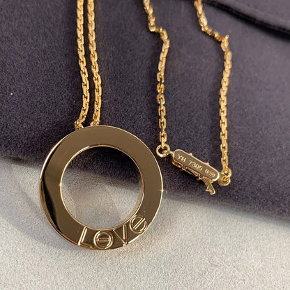 [Luxora]LOVE NECKLACE 16MM 3 DIAMONDS