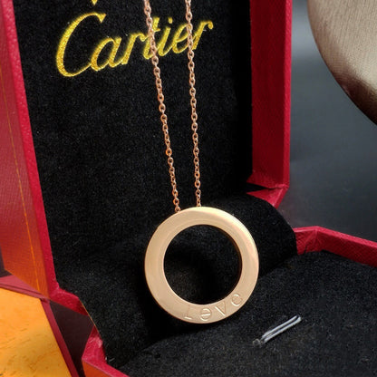 [Luxora]LOVE NECKLACE 16MM 3 DIAMONDS