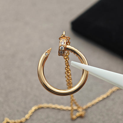 [Luxora]JUSTE NECKLACE HALF DIAMOND
