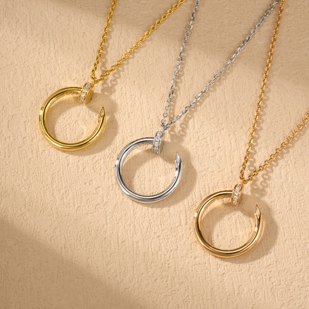 [Luxora]JUSTE NECKLACE HALF DIAMOND