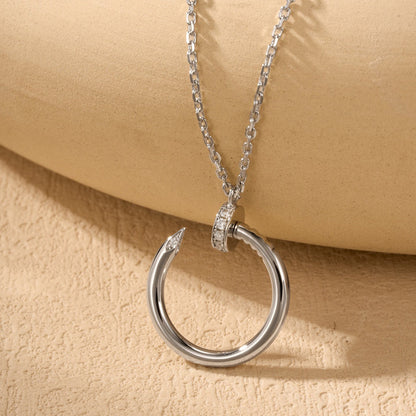 [Luxora]JUSTE NECKLACE HALF DIAMOND