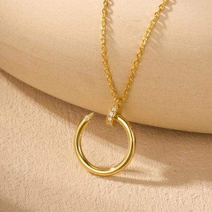 [Luxora]JUSTE NECKLACE HALF DIAMOND
