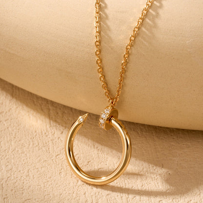 [Luxora]JUSTE NECKLACE HALF DIAMOND