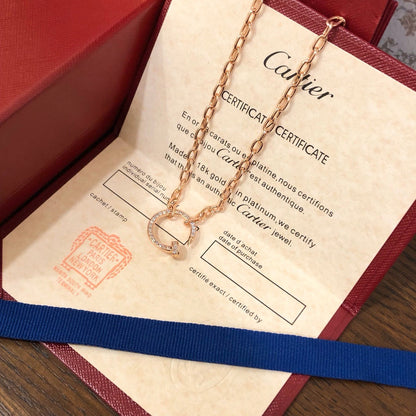 [Luxora]JUSTE NECKLACE FULL DIAMONDS