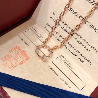 [Luxora]JUSTE NECKLACE FULL DIAMONDS