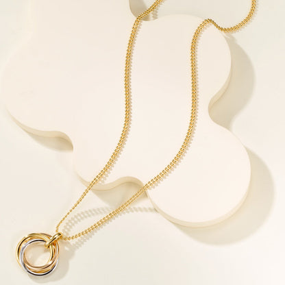 [Luxora]TRINITY LARGE NECKLACE