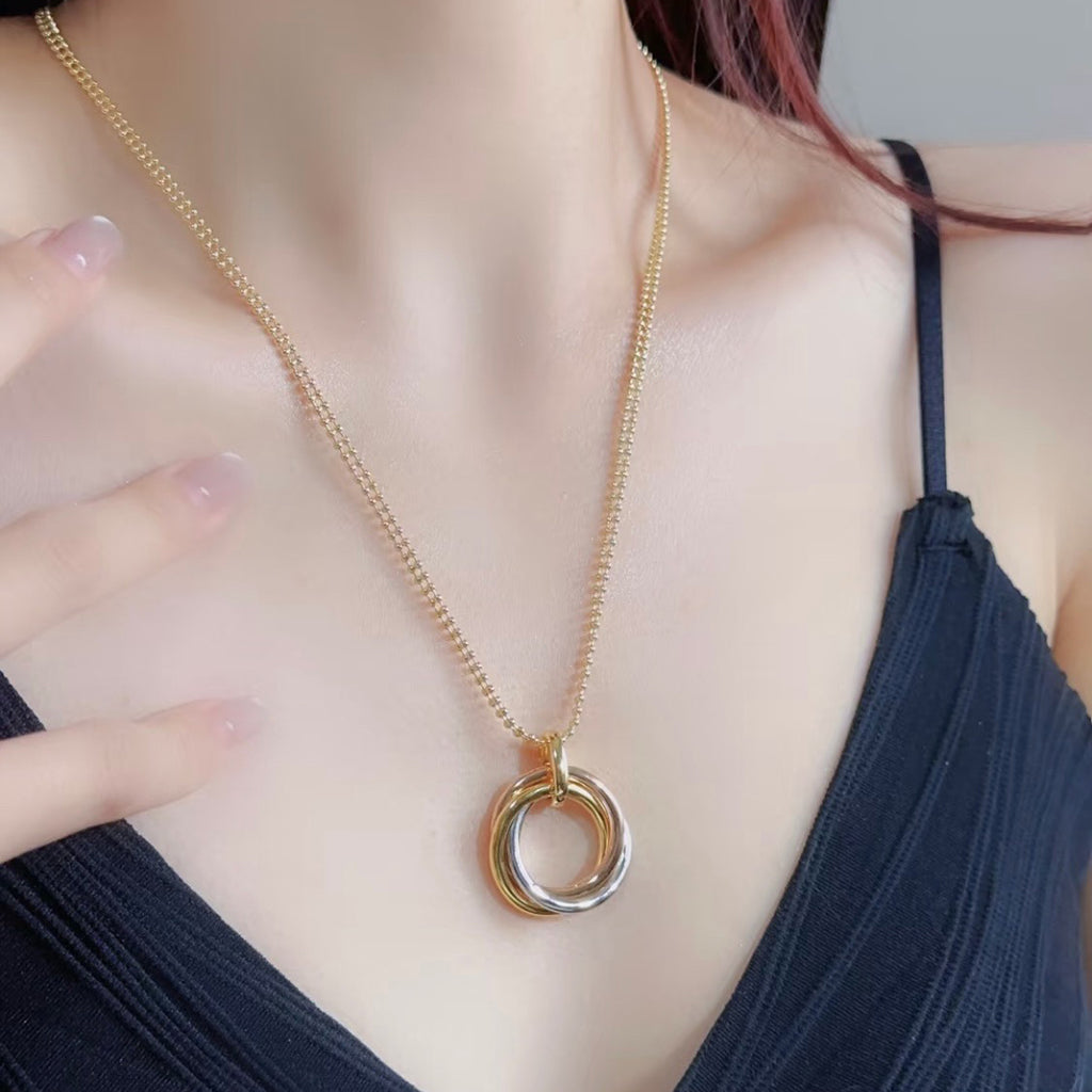 [Luxora]TRINITY LARGE NECKLACE