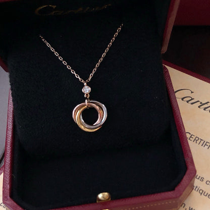 [Luxora]TRINITY  NECKLACE 1 DIAMOND