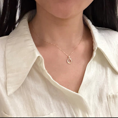 [Luxora]TRINITY  NECKLACE 1 DIAMOND