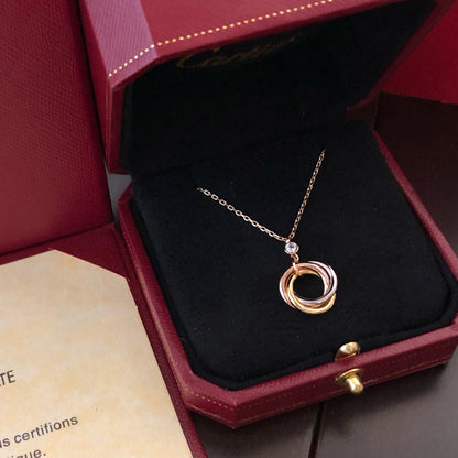 [Luxora]TRINITY  NECKLACE 1 DIAMOND