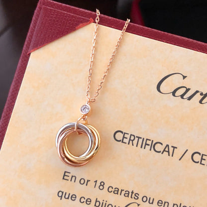 [Luxora]TRINITY  NECKLACE 1 DIAMOND