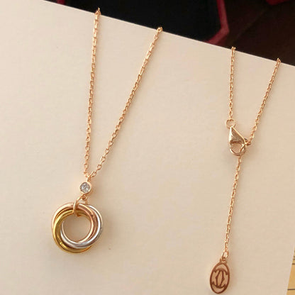 [Luxora]TRINITY  NECKLACE 1 DIAMOND