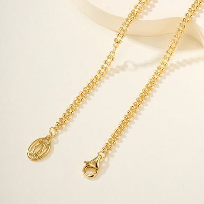[Luxora]TRINITY LARGE FULL DIAMOND  NECKLACE