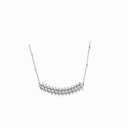 [Luxora]CLASH  SMALL FULL DIAMOND NECKLACE
