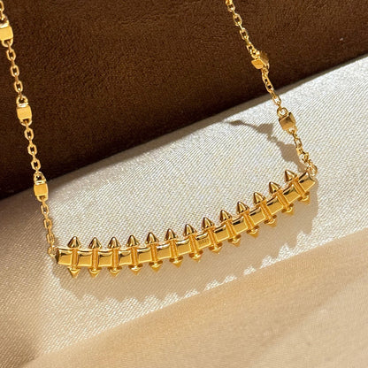 [Luxora]CLASH  SMALL FULL DIAMOND NECKLACE