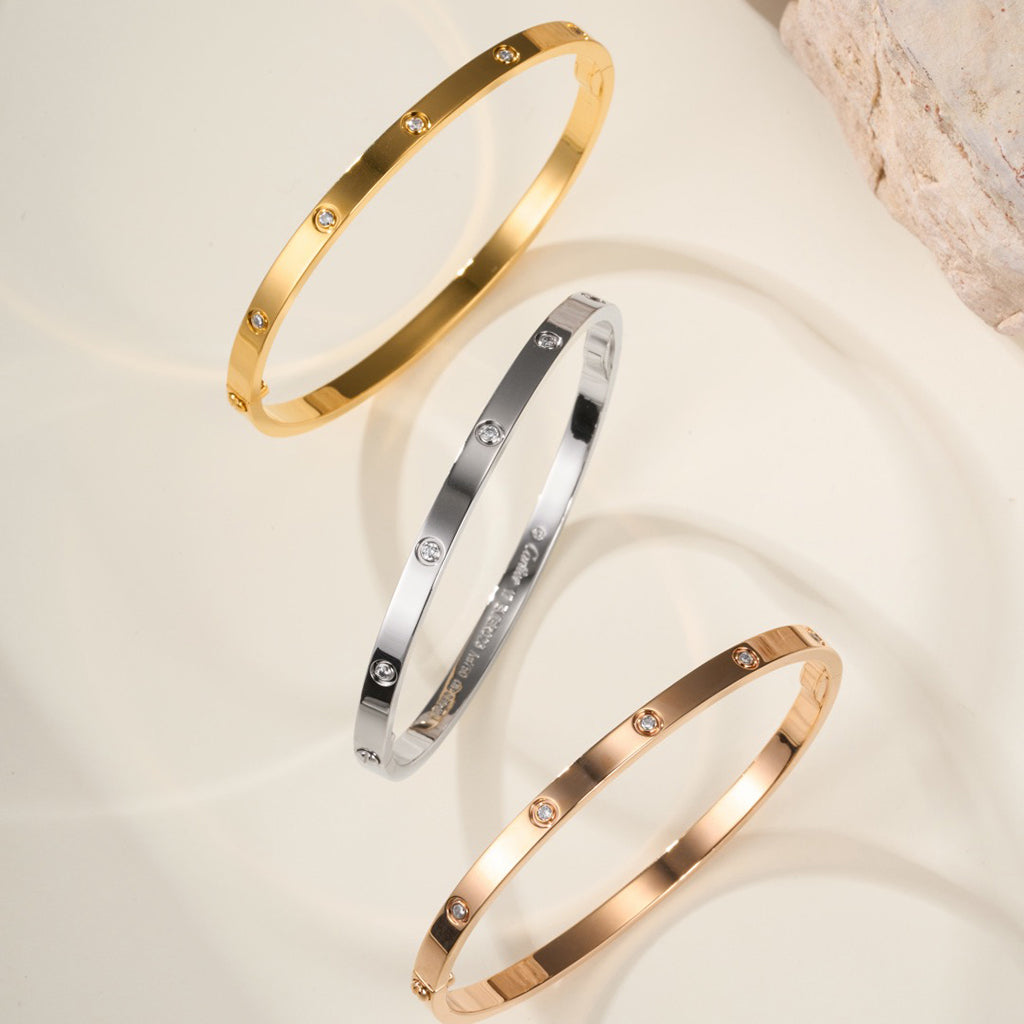 [Luxora]LOVE BRACELET 3.65MM 10 DIAMONDS
