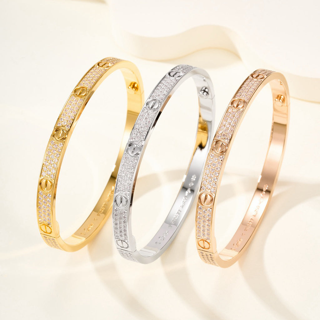[Luxora]LOVE BRACELET 4.8MM DIAMOND-PAVED