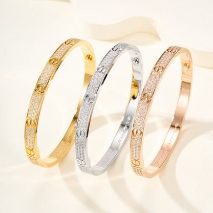 [Luxora]LOVE BRACELET 4.8MM DIAMOND-PAVED
