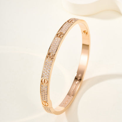 [Luxora]LOVE BRACELET 4.8MM DIAMOND-PAVED