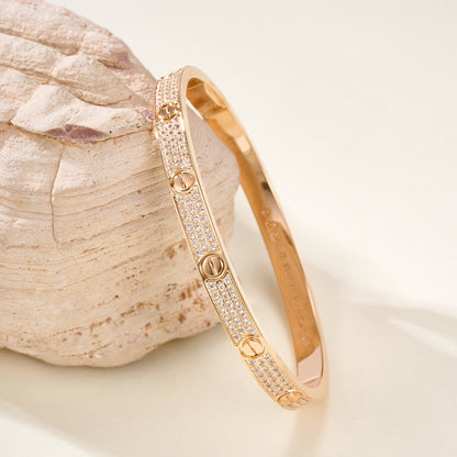 [Luxora]LOVE BRACELET 4.8MM DIAMOND-PAVED
