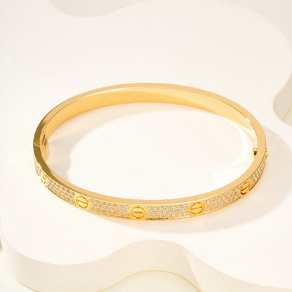 [Luxora]LOVE BRACELET 4.8MM DIAMOND-PAVED