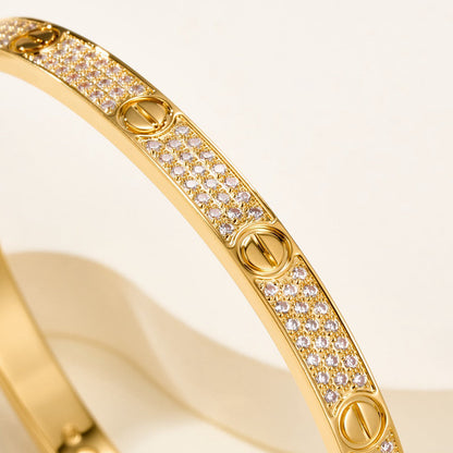 [Luxora]LOVE BRACELET 4.8MM DIAMOND-PAVED