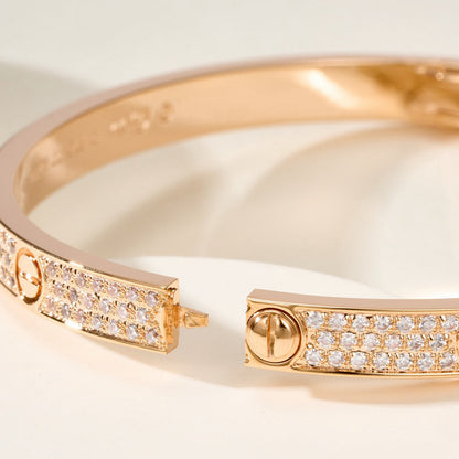 [Luxora]LOVE BRACELET 4.8MM DIAMOND-PAVED