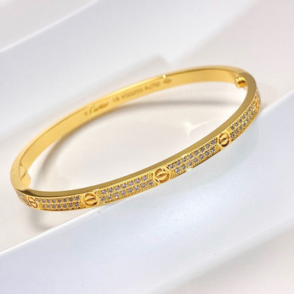 [Luxora]LOVE BRACELET 3.65MM DIAMOND-PAVED