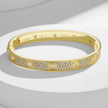 [Luxora]LOVE BRACELET 6.1MM DIAMOND-PAVED 10 BIG DIAMONDS