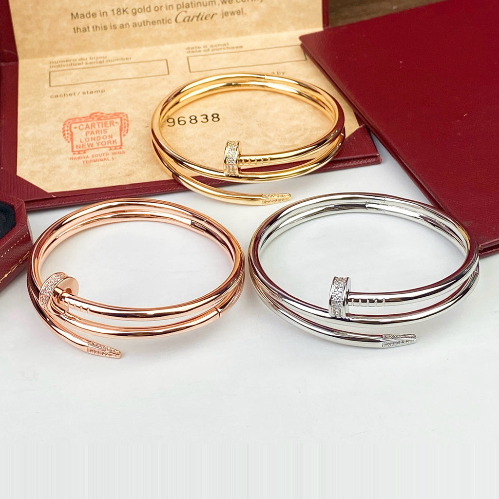 [Luxora]JUSTE BRACELET 3.5MM DOUBLE ROW DIAMOND